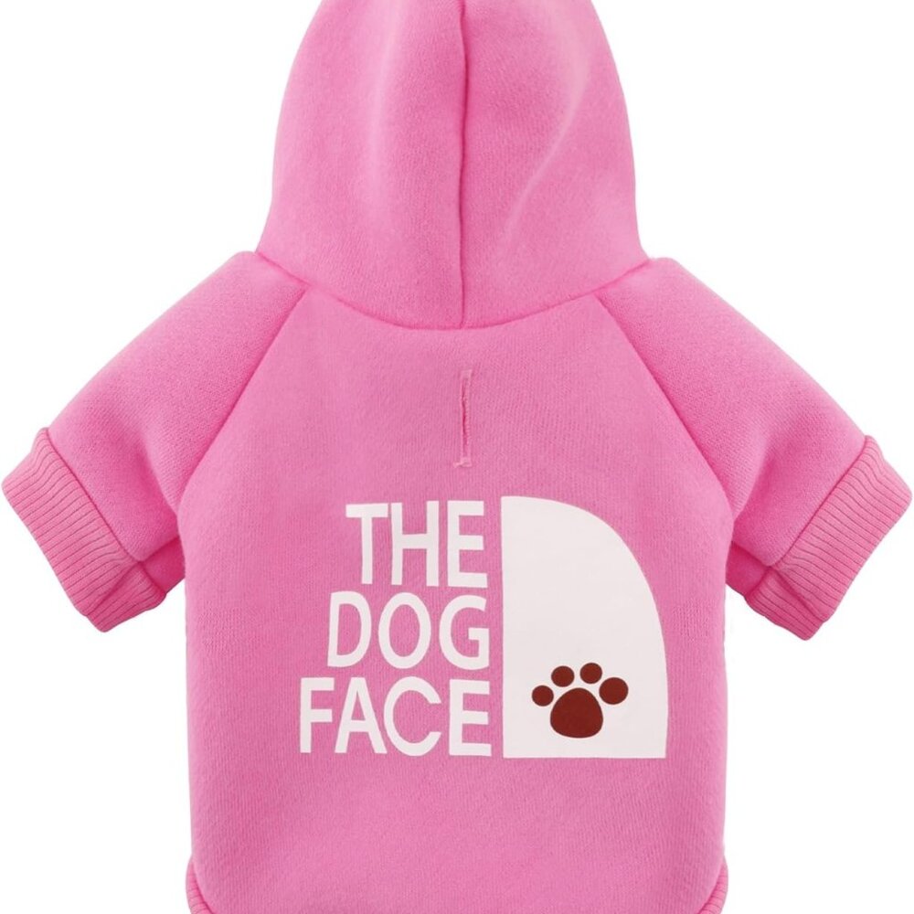 Pink Chihuahua Dog Hoodie: Keep Your Pup Warm and Stylish with a 'The Dog Face'